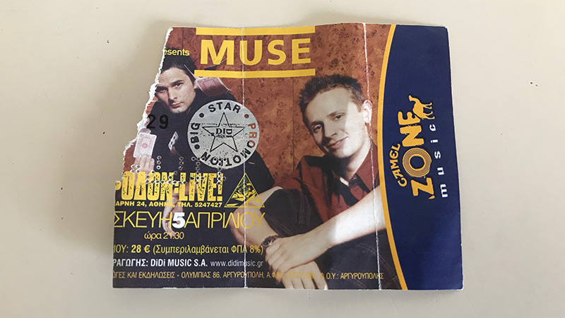 Muse, Ρόδον, 5 Απριλίου 2002