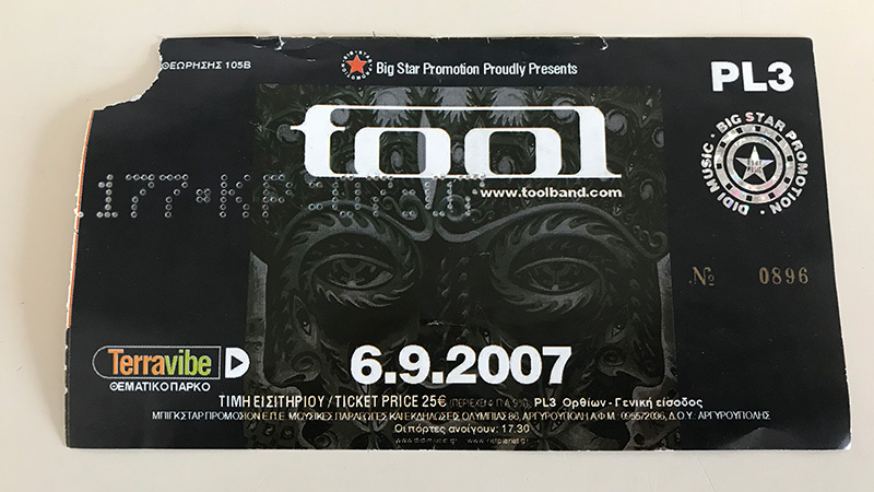 Tool, Terravibe, 6 Σεπτεμβρίου 2007
