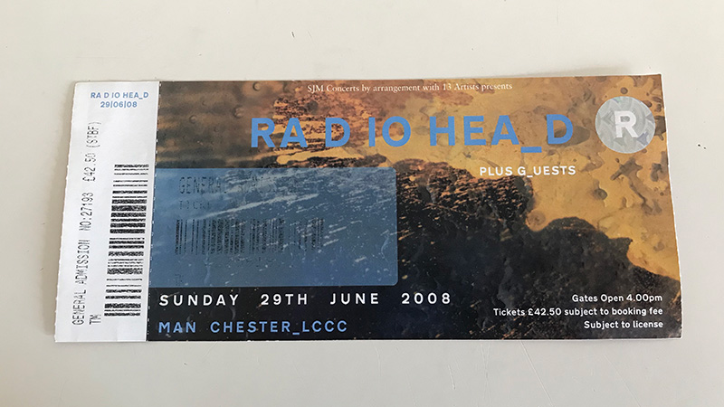 Radiohead, Old Trafford Cricket Ground, Manchester, 29 Ιουνίου 2008
