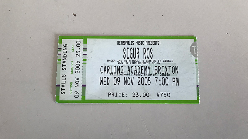 Sigur Ros, Brixton Academy, 9 Νοεμβρίου 2005