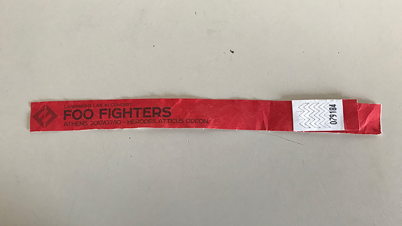 Foo Fighters, Ωδείο Ηρώδου του Αττικού 10 Ιουλίου 2017